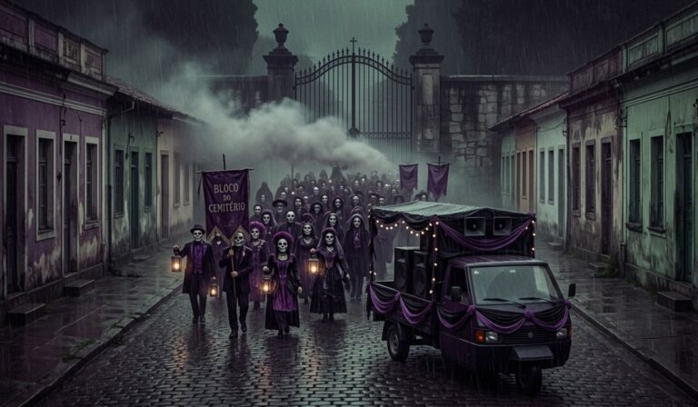 O bloco do cemitério